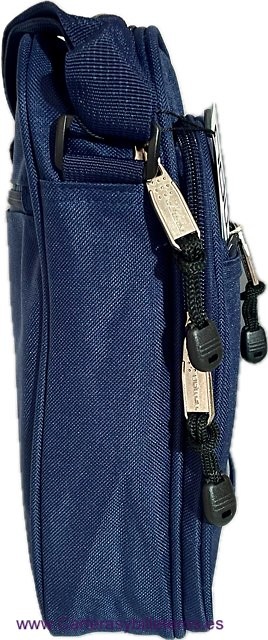 LARGE MEN'S SHOULDER BAG WITH 4 POCKETS AND HAND STRAP 