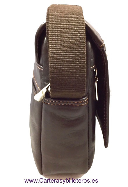 LEATHER BAG MAN WITH SHOULDER MADE IN SPAIN 