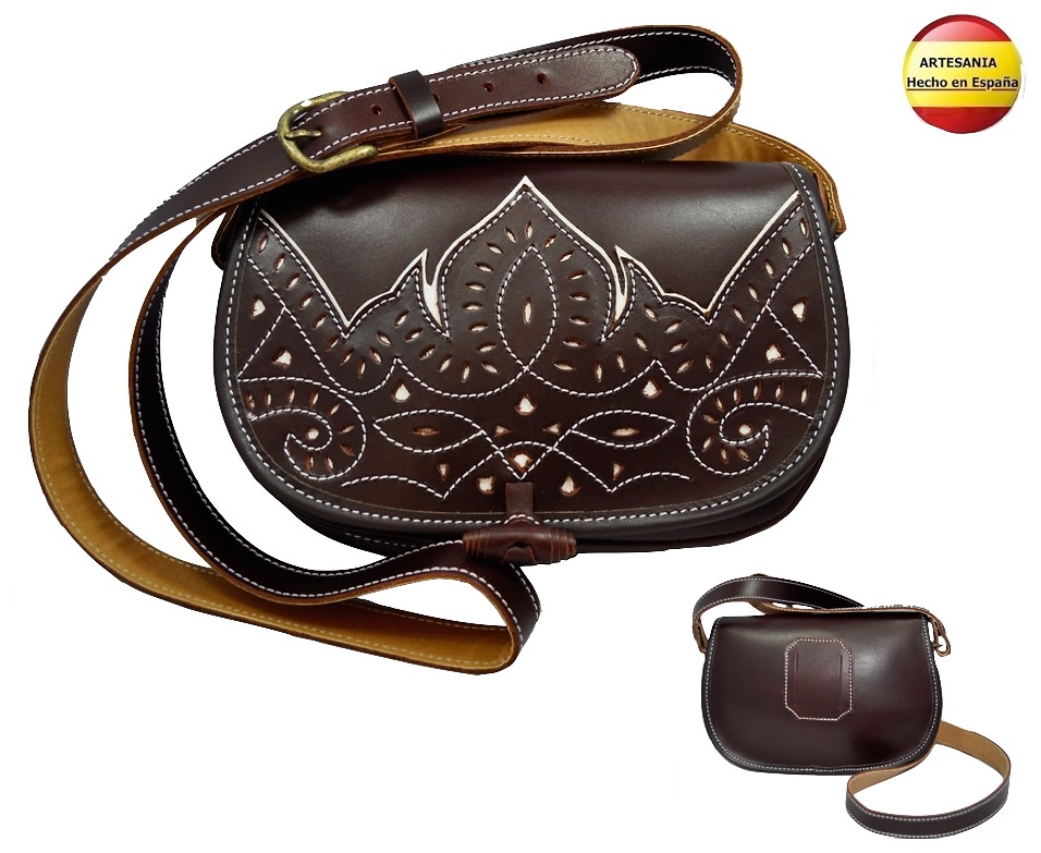 LEATHER BAG MOTIF AND CRAFT STITCHING 