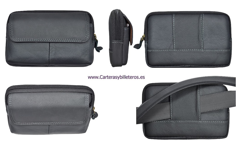 LEATHER BAG TO LEAD TO THE WAIST WITH ZIPPER 