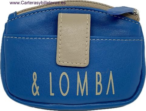 LEATHER CARD HOLDER PURSE WITH THREE COMPARTMENTS BY DEVOTA & LOMBA 