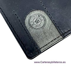 LEATHER CARD WALLET TWO TONE AND RFID 