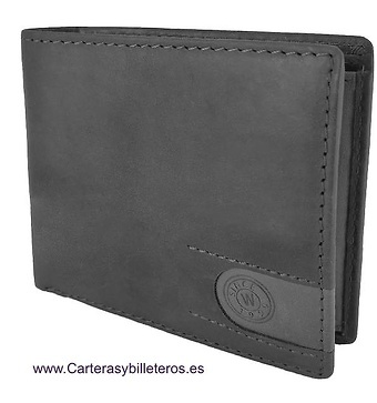 LEATHER CARD WALLET TWO TONE AND RFID 