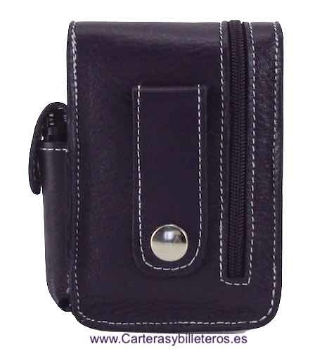 LEATHER POCKET WITH WALLET POCKET AND LIGHTER HOLDER - 7 colors - 