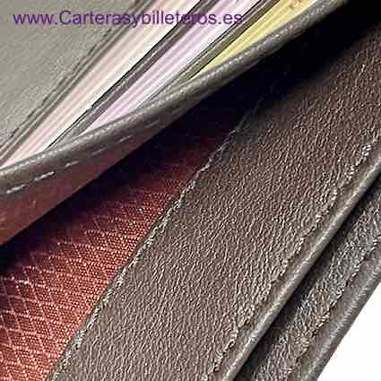 LEATHER WALLET CARD FROM UBRIQUE (SPAIN) ULTRA-THIN BRAND CUBILO 