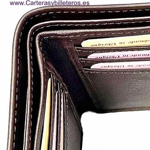 LEATHER WALLET CARD FROM UBRIQUE (SPAIN) ULTRA-THIN BRAND CUBILO 