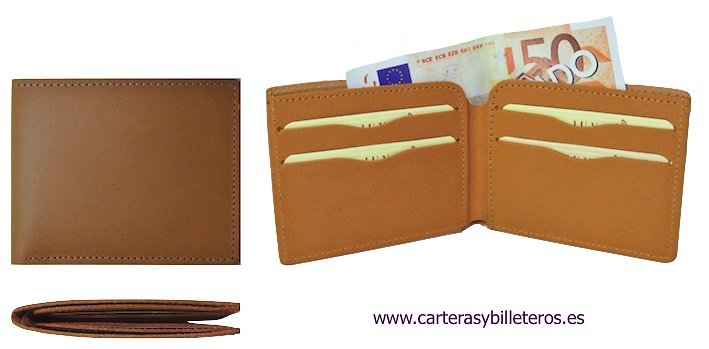 LEATHER WALLET CARD HOLDER MADE IN UBRIQUE IN SPAIN 