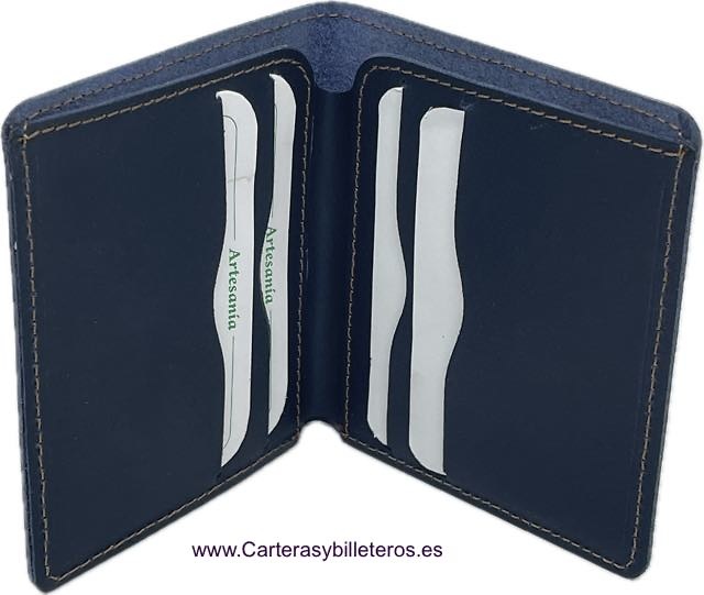 LEATHER WALLET CARD HOLDER MADE IN UBRIQUE 