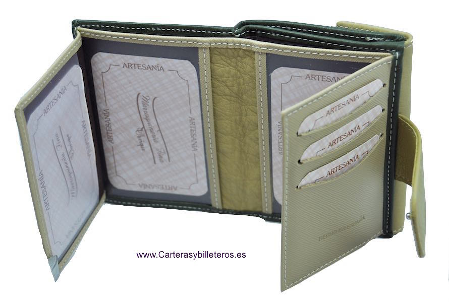 LITTLE WOMEN'S WALLET OF LUXURY SKIN VERY COMPLETE AND GREAT QUALITY 