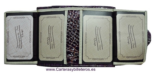 LITTLE WOMEN'S WALLET OF LUXURY SKIN VERY COMPLETE AND GREAT QUALITY 