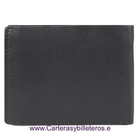 LOIS JEANS MEN'S LEATHER WALLET WITH PURSE 