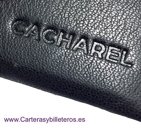 LUXURY CACHAREL MEN'S LEATHER WALLET WITH PURSE AND TOP CARD HOLDER 