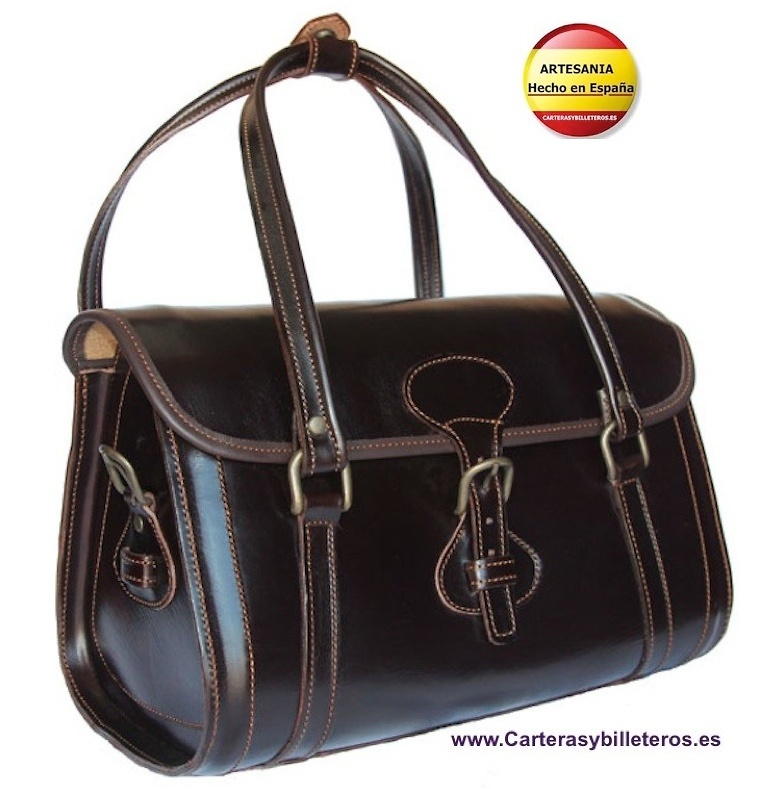 LUXURY LEATHER BAG HANDMADE MADE IN SPAIN 