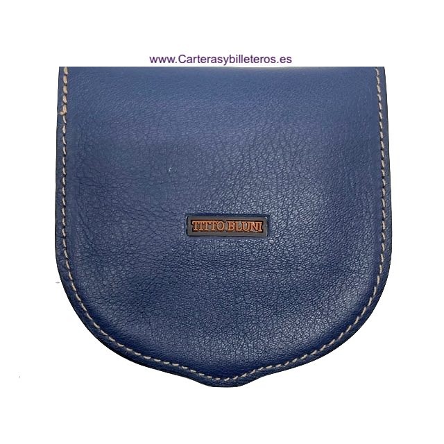 LUXURY LEATHER HEELED WALLET WITH TITTO BLUNI POCKET 