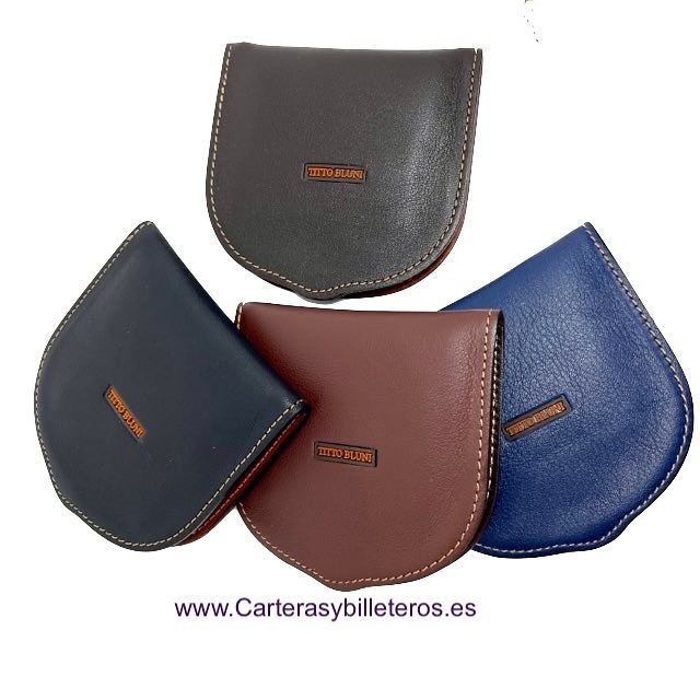 LUXURY LEATHER HEELED WALLET WITH TITTO BLUNI POCKET 