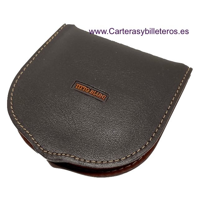 LUXURY LEATHER HEELED WALLET WITH TITTO BLUNI POCKET 