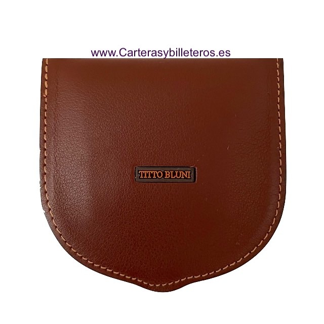 LUXURY LEATHER HEELED WALLET WITH TITTO BLUNI POCKET 