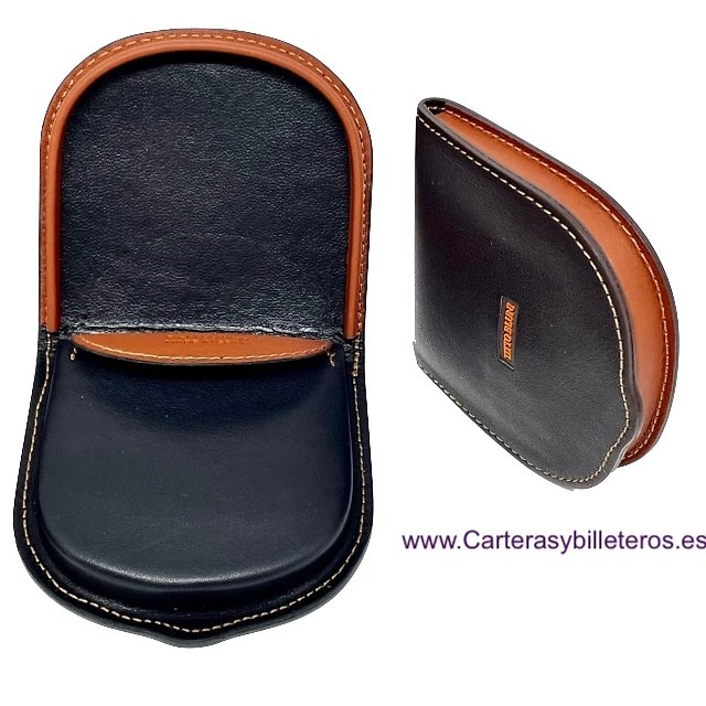 LUXURY LEATHER HEELED WALLET WITH TITTO BLUNI POCKET 