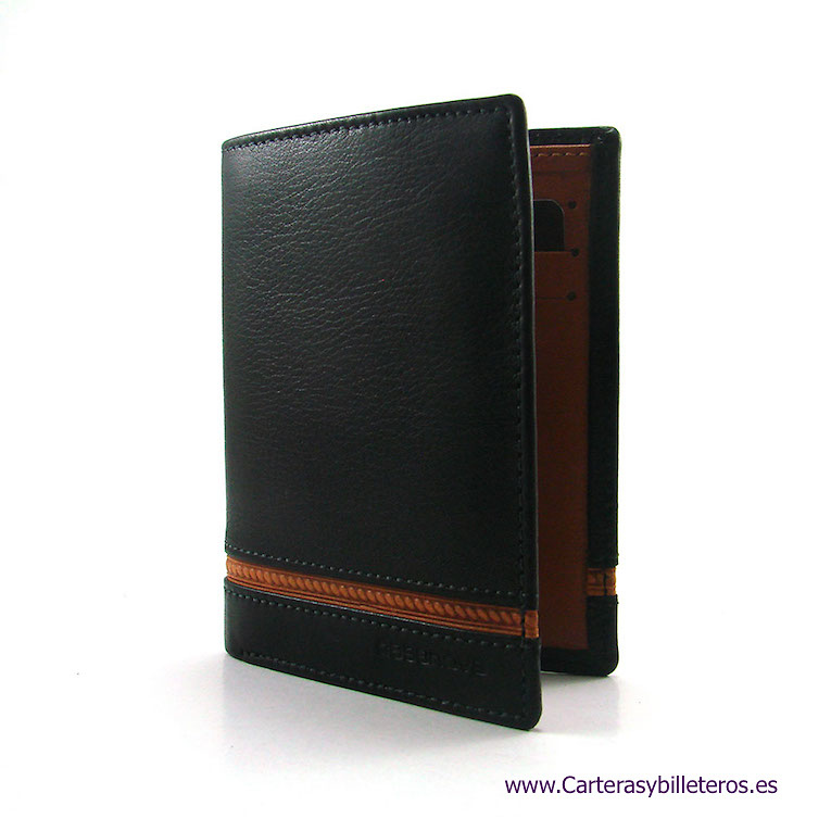 LUXURY LEATHER MEN'S WALLET MADE IN SPAIN 