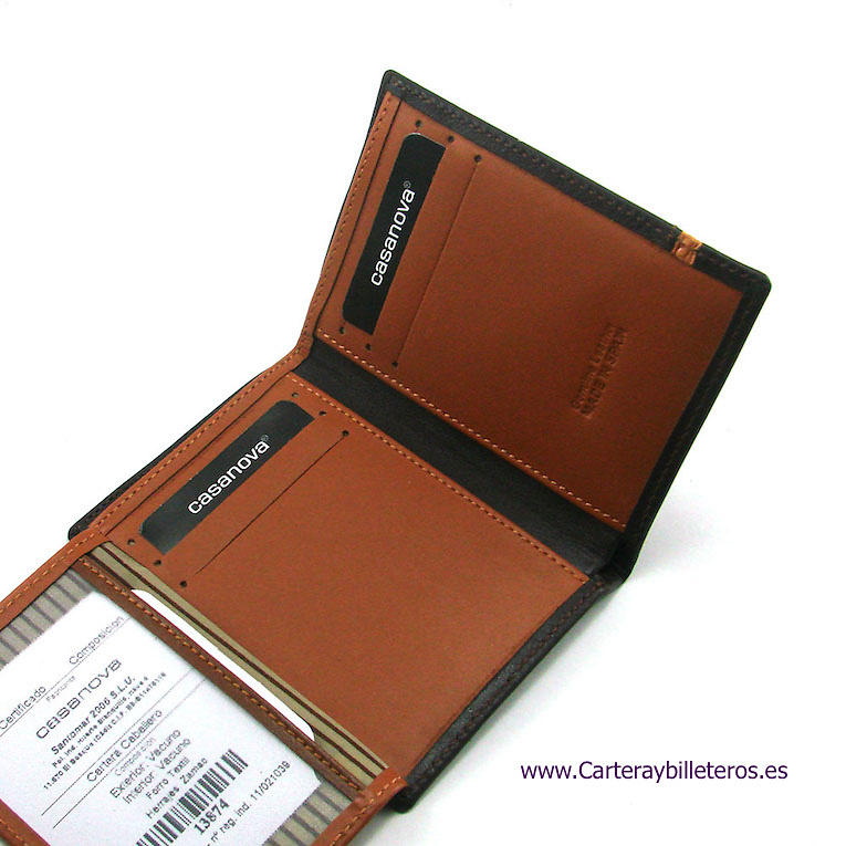 LUXURY LEATHER MEN'S WALLET MADE IN SPAIN 