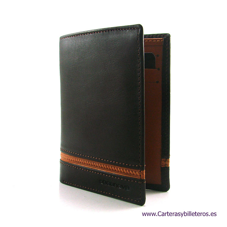 LUXURY LEATHER MEN'S WALLET MADE IN SPAIN 