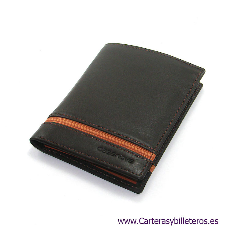 LUXURY LEATHER MEN'S WALLET MADE IN SPAIN 