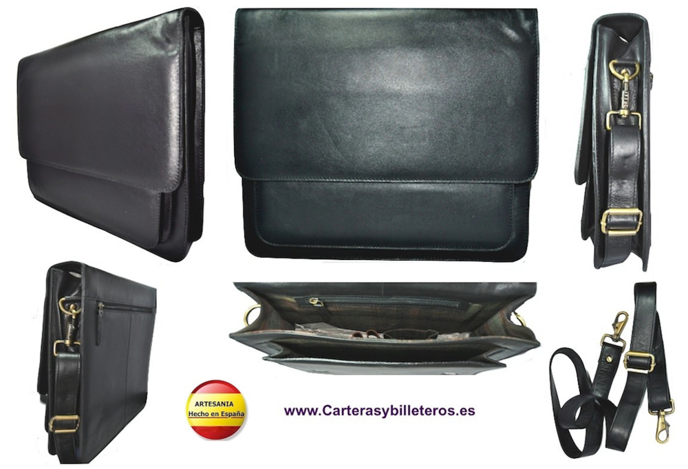 LUXURY LEATHER PORTFOLIO BAG HIGH QUALITY MADE IN UBRIQUE (SPAIN) 