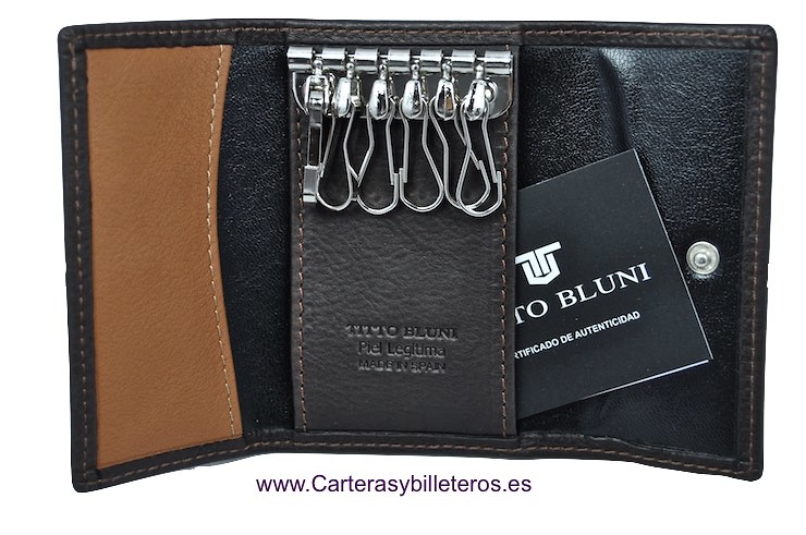 LUXURY LEATHER TITTO BLUNI LEATHER KEY CHAIN 