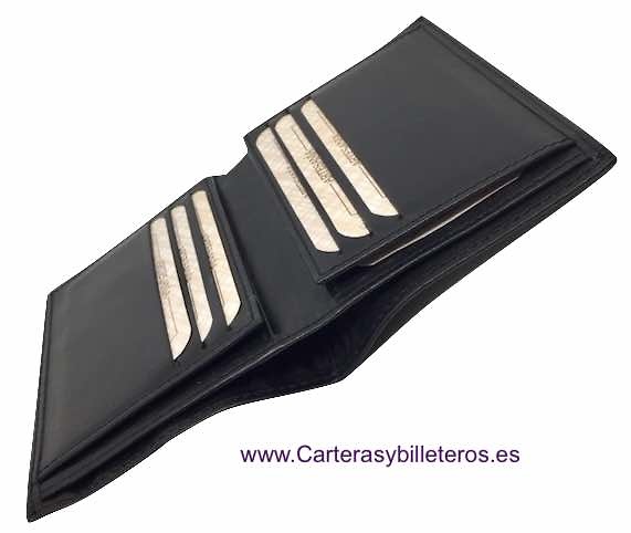 LUXURY TAFILETE LEATHER CARD WALLET MADE IN SPAIN 14 CARDS 