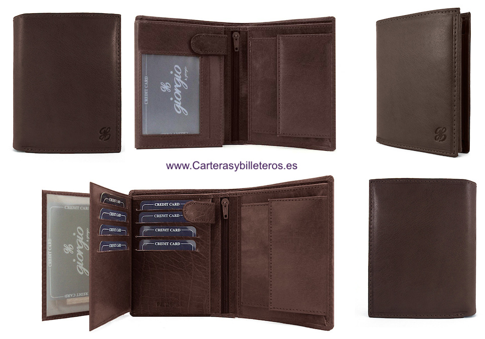 MAN LONG WALLET IN SKIN OF QUALITY WITH PURSE 