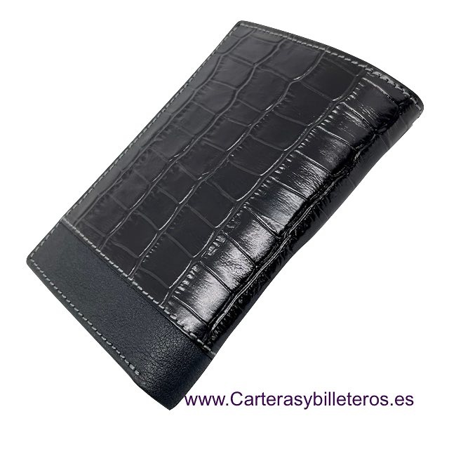 MAN WALLET BRAND BLUNI TITTO MAKE IN COCO LEATHER 16 CREDIT CARDS 