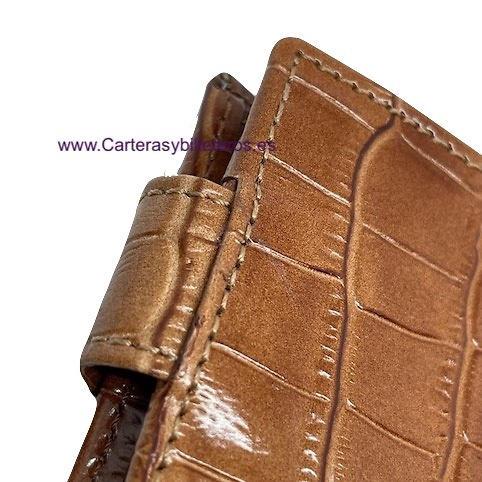 MAN WALLET BRAND BLUNI TITTO MAKE IN COCO LEATHER WITH EXTERIOR CLOSED 