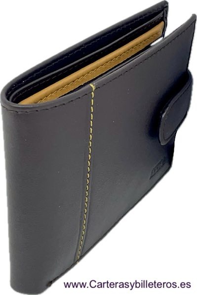 MAN WALLET BRAND BLUNI TITTO MAKE IN GOOD LEATHER LYON 