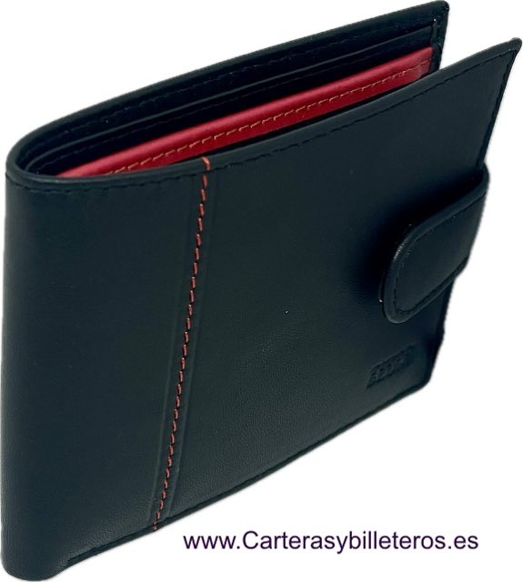 MAN WALLET BRAND BLUNI TITTO MAKE IN GOOD LEATHER LYON 