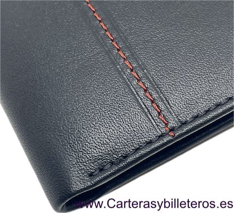 MAN WALLET BRAND BLUNI TITTO MAKE IN GOOD LEATHER LYON 