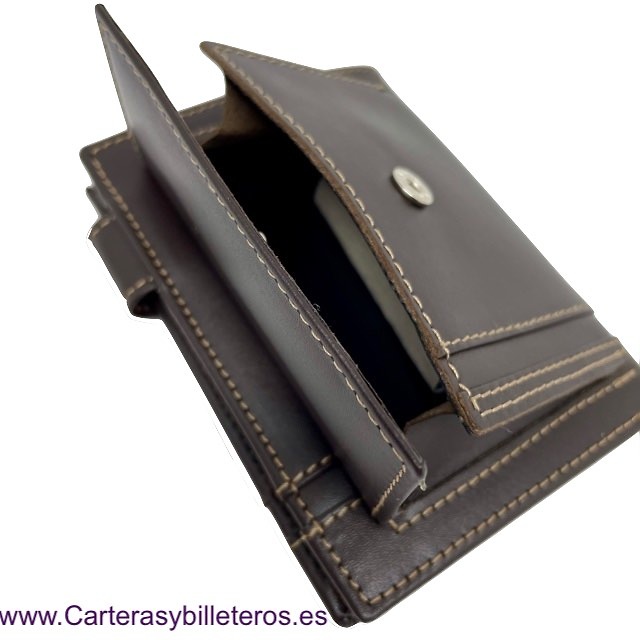 MAN WALLET BRAND BLUNI TITTO MAKE IN LUXURY LEATHER 10 CREDIT CARDS 