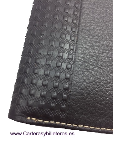 MAN WALLET BRAND BLUNI TITTO MAKE IN LUXURY LEATHER 16 CREDIT CARDS 