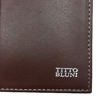 MAN WALLET BRAND BLUNI TITTO MAKE IN LUXURY LEATHER 16 CREDIT CARDS 