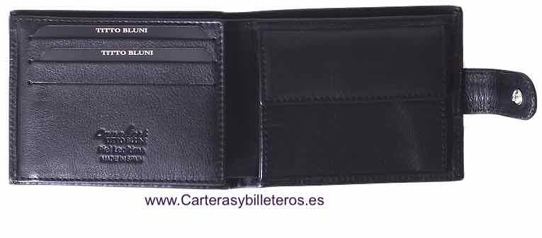 MAN WALLET BRAND BLUNI TITTO MAKE IN LUXURY LEATHER EXCLUSIVE 