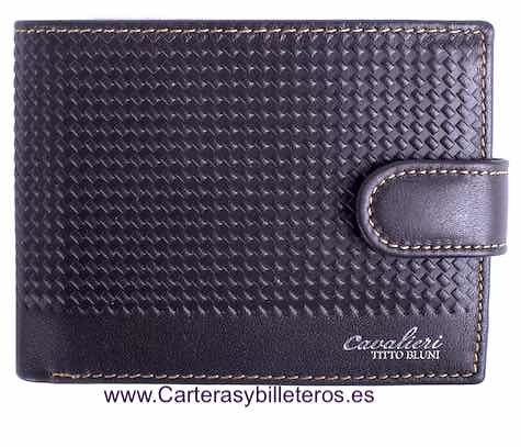 MAN WALLET BRAND BLUNI TITTO MAKE IN LUXURY LEATHER EXCLUSIVE 