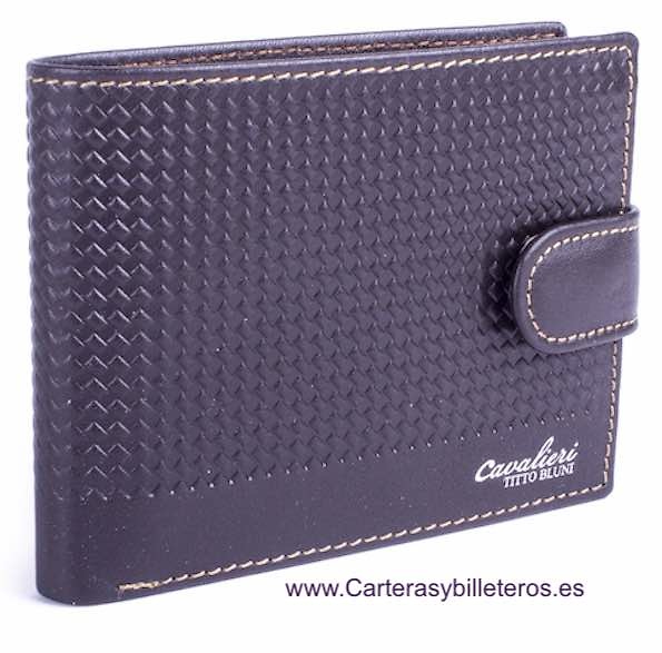 MAN WALLET BRAND BLUNI TITTO MAKE IN LUXURY LEATHER EXCLUSIVE 