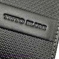 MAN WALLET BRAND BLUNI TITTO MAKE IN LUXURY LEATHER GRAPHITEC FOR 16 CREDIT CARDS 