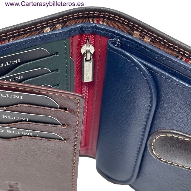 MAN WALLET BRAND BLUNI TITTO MAKE IN LUXURY LEATHER WITH EXTERIOR CLOSED SPECIAL EDITION 