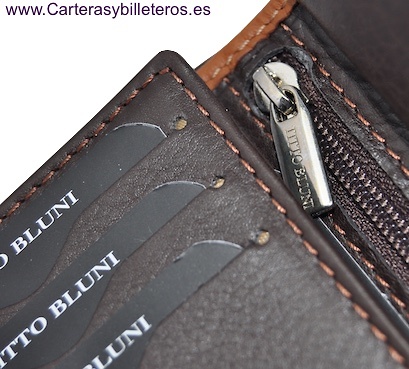 MAN WALLET BRAND BLUNI TITTO MAKE IN LUXURY LEATHER WITH EXTERIOR CLOSED 