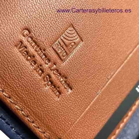 MAN WALLET BRAND BLUNI TITTO MAKE IN LUXURY LEATHER WITH PURSE 