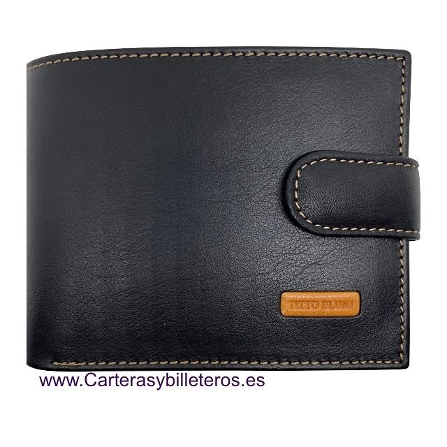 MAN WALLET BRAND BLUNI TITTO MAKE IN LUXURY LEATHER 