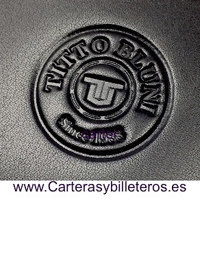 MAN WALLET BRAND BLUNI TITTO MAKE IN LUXURY LEATHER 