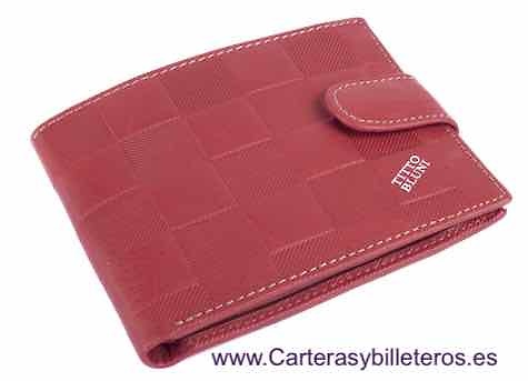 MAN WALLET BRAND BLUNI TITTO MAKE IN LUXURY LEATHER 