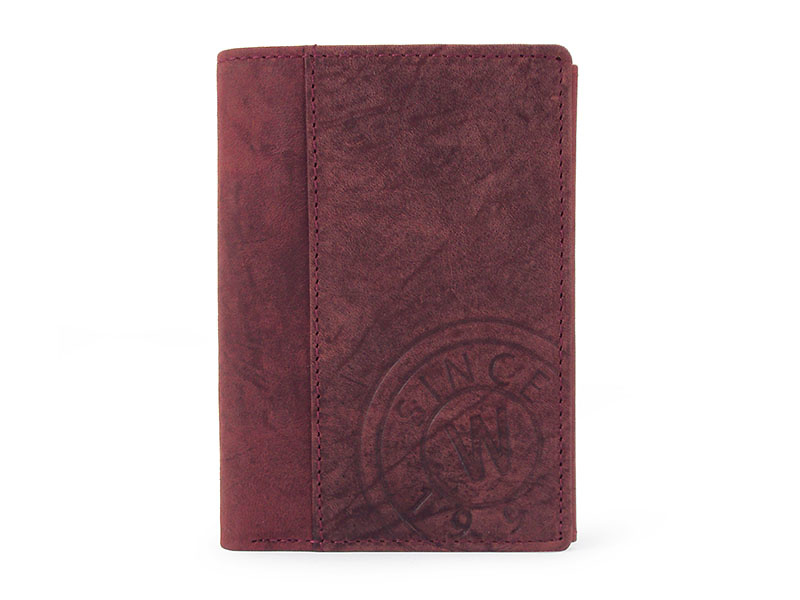 MAN WALLET CARD FOLDER IN OLI FINISHED LEATHER 