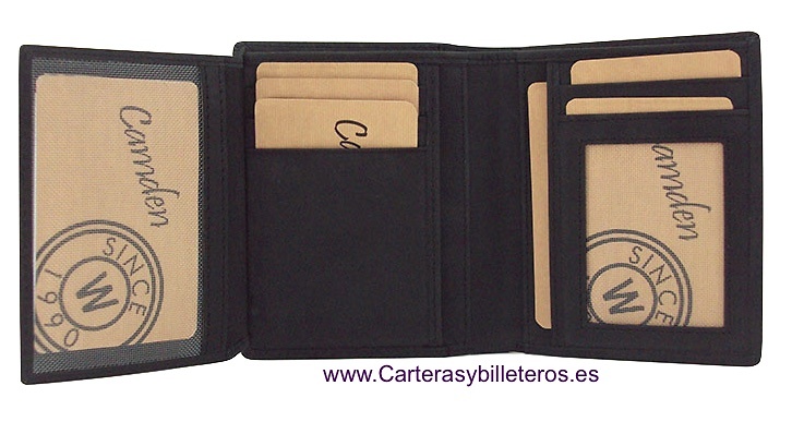 MAN WALLET CARD FOLDER IN OLI FINISHED LEATHER 